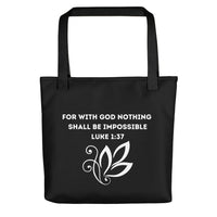 TOTE BAG - NOTHING IS IMPOSSIBLE