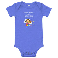 BORN FOR GREATNESS - BABY ONESIE RAINBOW