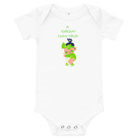 DREAM COME TRUE - BABY ONESIE GIRL GREEN