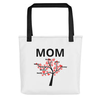 MOM TREE TOTE - WHITE