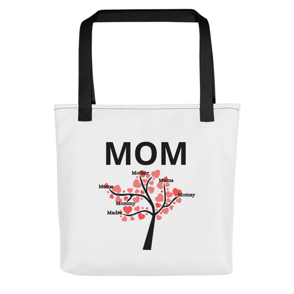 MOM TREE TOTE - WHITE