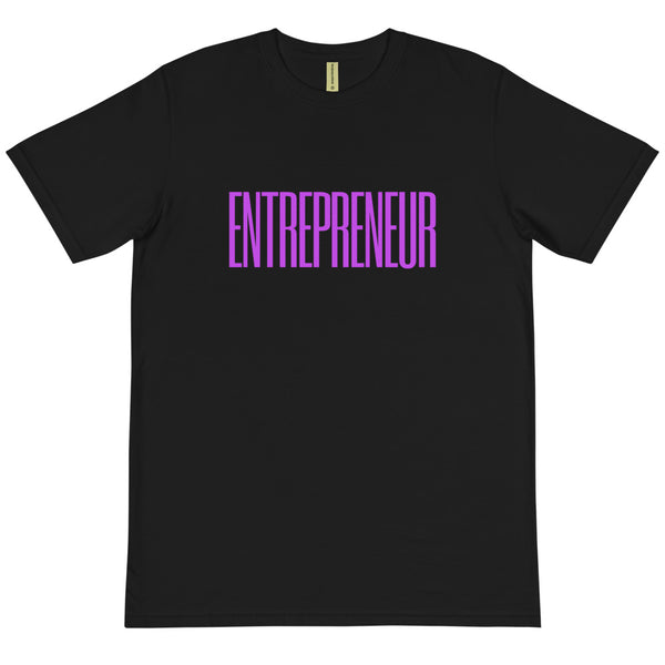 ENTREPRENEUR -BLACK TEE W/PURPLE