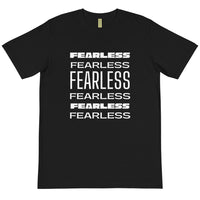 FEARLESS - BLACK TEE W/WHITE