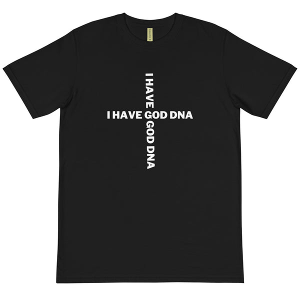 GOD DNA - BLACK TEE W/WHITE