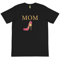 MOM TEE W/ HIGH HEEL -BLACK & WHITE