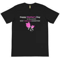 GODMOTHER - BLACK TEE W/ PINK & WHITE