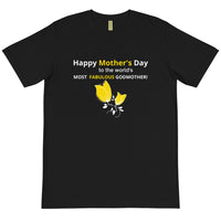 GODMOTHER - BLACK TEE W/ YELLOW & WHITE