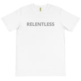 RELENTLESS - BLACK & WHITE TEE W/GRAY