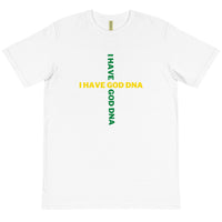 GOD DNA - WHITE TEE W/ GREEN & YELLOW