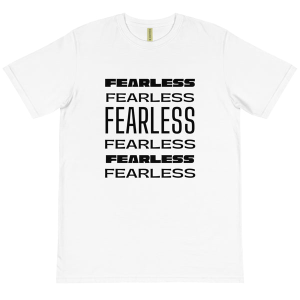 FEARLESS - WHITE TEE W/BLACK