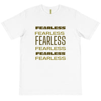 FEARLESS - BLACK & WHITE TEE W/ GOLD