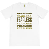 FEARLESS - BLACK & WHITE TEE W/ GOLD