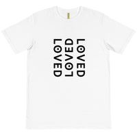 LOVED - WHITE TEE W/BLACK